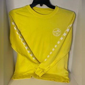 Vans Men’s Yellow Logo Long Sleeve TShirt Size Medium